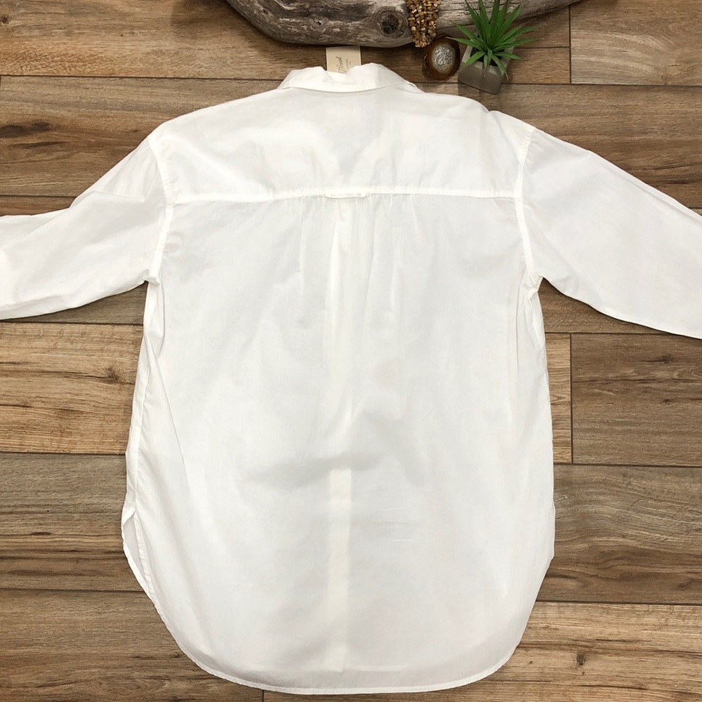 Universal Thread White Button Down Tunic Shirt NWT - image 8